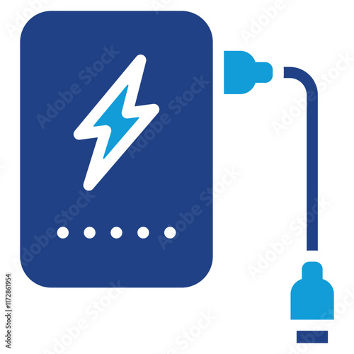 Powerbank Flat Icon