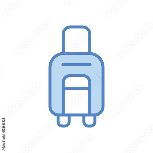Luggage Bag icons set vector stock illustration