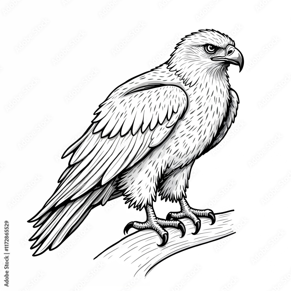 Obraz premium eagle on a white background