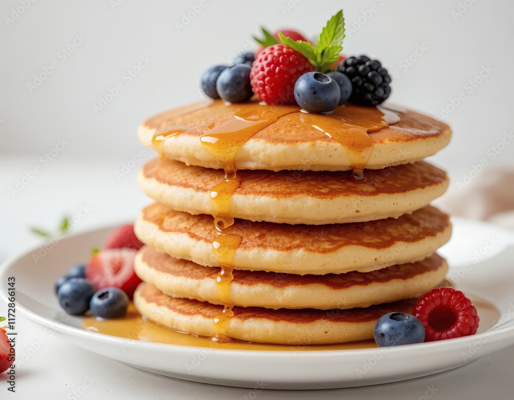 pancakes with berries pancakes with berries