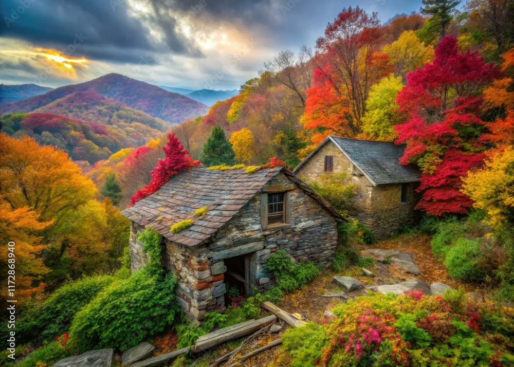 Blue Ridge Parkway Urban Exploration: Abandoned Structures, Overgrown Roads, Scenic Decay, Autumn Colors, HDR Photography Blue Ridge Parkway Urban Exploration: Abandoned Structures, Overgrown Roads, Scenic Decay, Autumn Colors, HDR Photography
