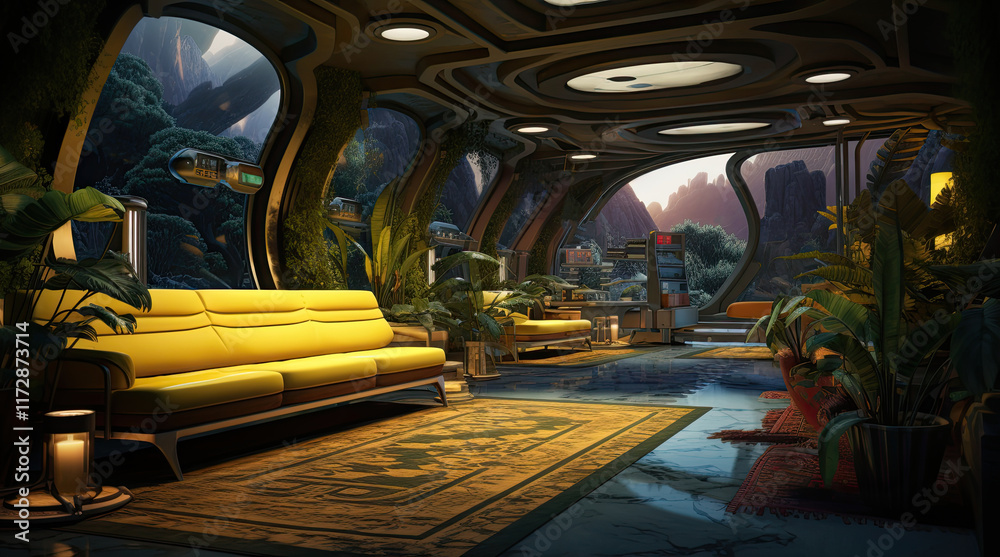 An illustration of a secret laboratory.