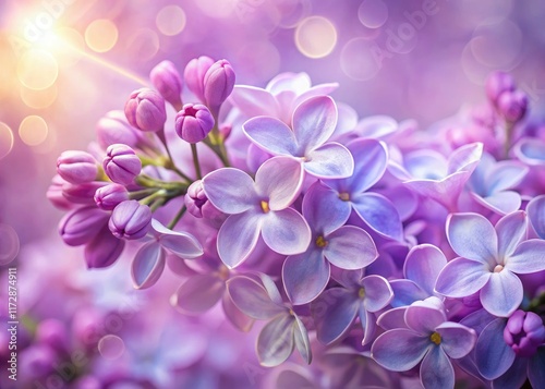 Dreamy Lilac Bloom Long Exposure Photography - Purple Haze Flower Images