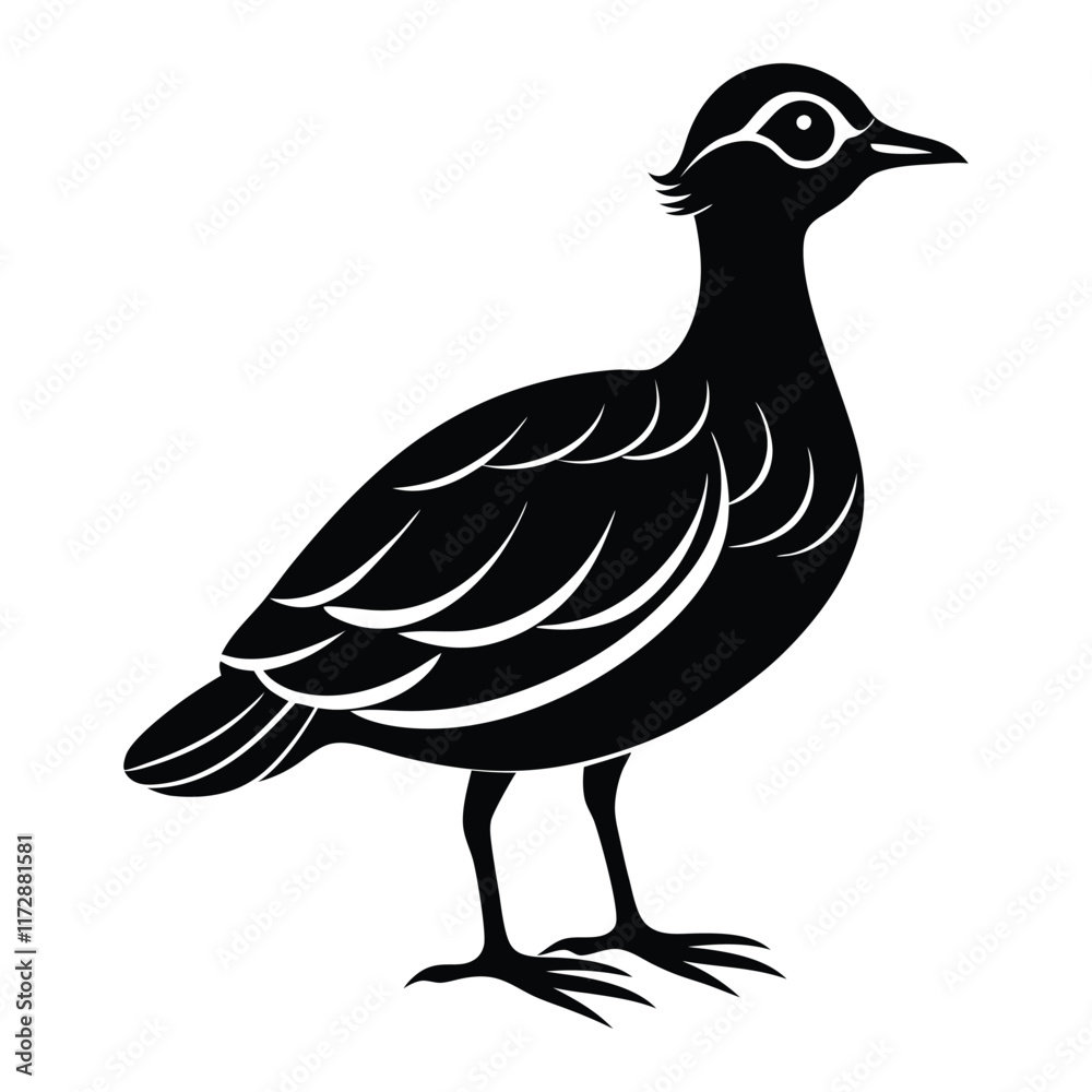 Fototapeta premium bird icon silhouette vector illustration