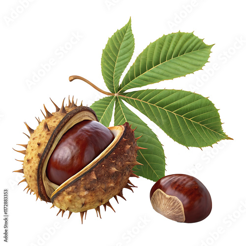 Chestnuts isolated PNG Clipart with transparent background