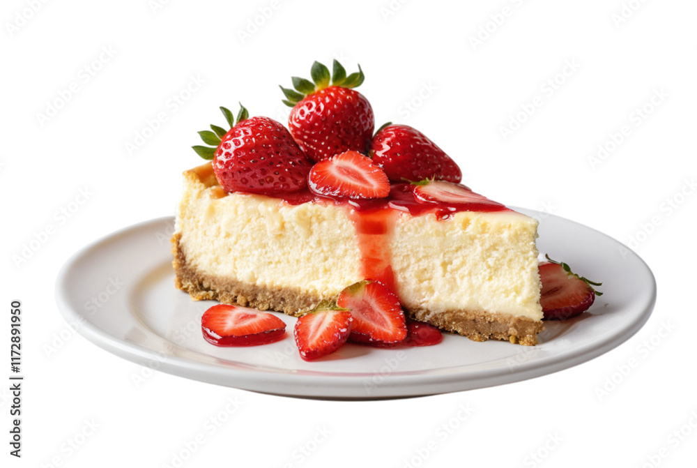 cheesecake with strawberries cheesecake with strawberries