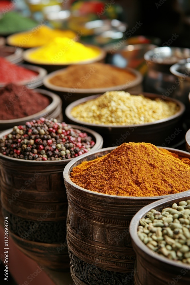 Discover the vibrant world of curry spices in India showcasing beautiful hues and distinct textures from regional markets Discover the vibrant world of curry spices in India showcasing beautiful hues and distinct textures from regional markets
