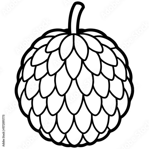 Stylized Balsam Apple in Minimalist Vector
