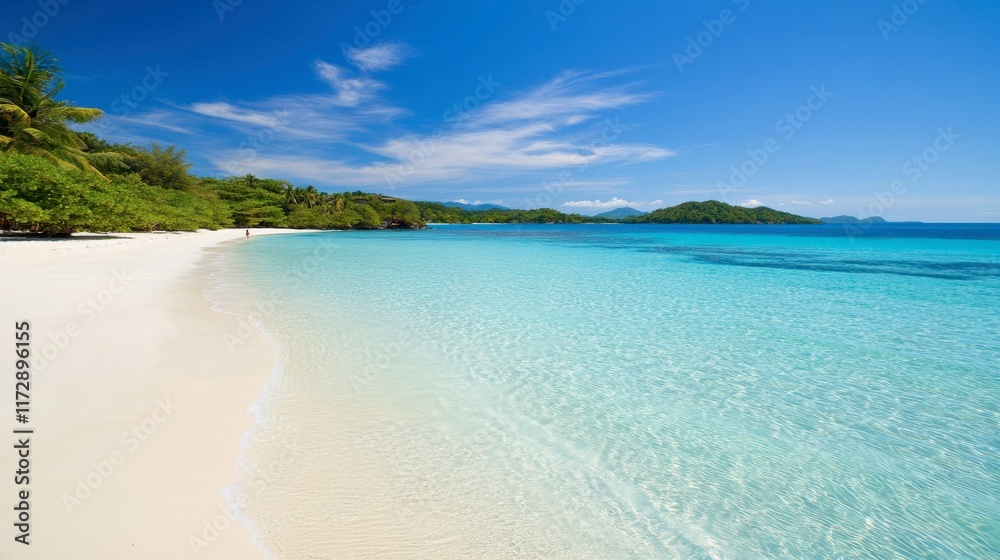A secluded beach on Koh Samet, with lush greenery and clear water, perfect for a quiet escape.
