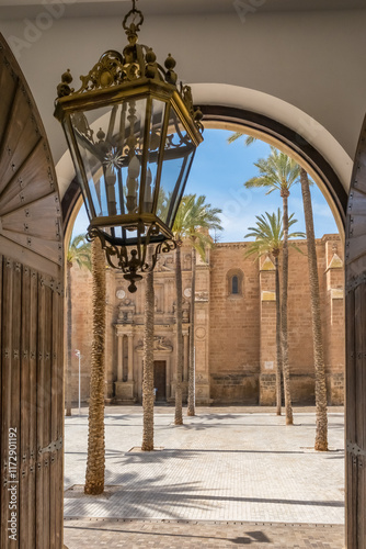 Historic Almeria Cathedral in Andalusia, Spain photo