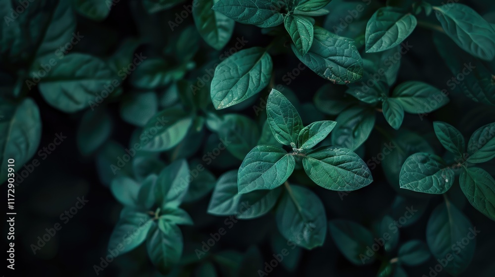 Leaves on black background, green leaves texture and dark tone process, abstract nature pattern background. Leaves on black background, green leaves texture and dark tone process, abstract nature pattern background.