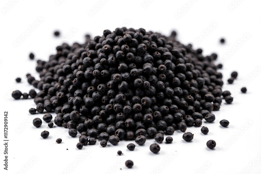 Black cumin seed isolated on white background, texture, nigella Black cumin seed isolated on white background, texture, nigella