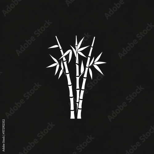 Wallpaper Mural Three Stalks Of Bamboo With Leaves Torontodigital.ca