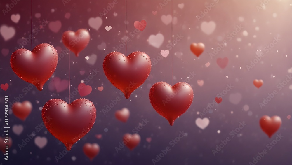 A background image featuring several red, heart-shaped balloons floating against a purple backdrop. A background image featuring several red, heart-shaped balloons floating against a purple backdrop.