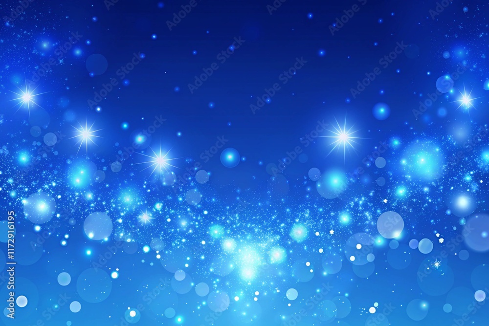 Obraz premium Sparkling Blue Light Background - Stunning Abstract Design