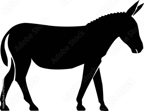 donkey silhouette vector file svg