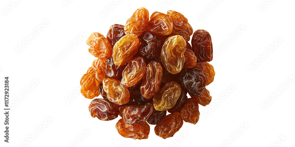 Cluster of raisins isolated on transparent background Cluster of raisins isolated on transparent background