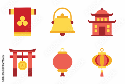 Festive Chinese New Year Illustrations in Modern Design