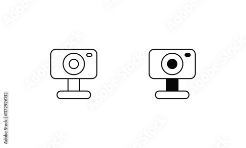 Webcam icon. Computer hardware icon design. vector graphic