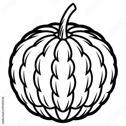 Elegant Balsam Apple Vector Art Design