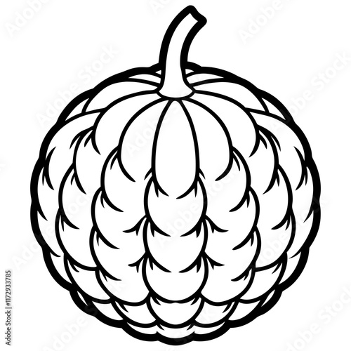 Elegant Balsam Apple Vector Art Design