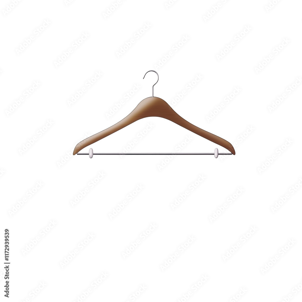 Elegant Wooden Hanger: a classic, wooden clothes hanger, gracefully designed for storing and displaying garments. The gentle curve, sleek design. Elegant Wooden Hanger: a classic, wooden clothes hanger, gracefully designed for storing and displaying garments. The gentle curve, sleek design.