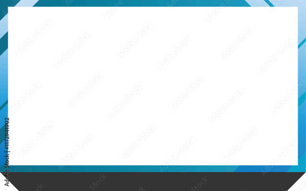 Obraz premium Twitch Overlay blue and black frame