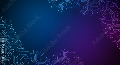 ia generated. circuit board background
