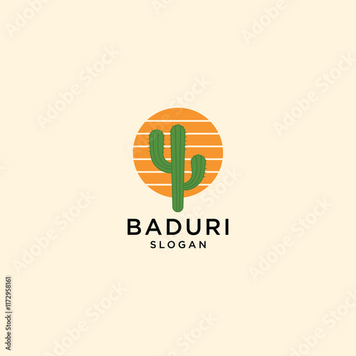 
Hand drawn cactus logo