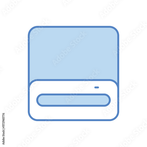 Optical Drive icon. Computer hardware icon design. vector graphic