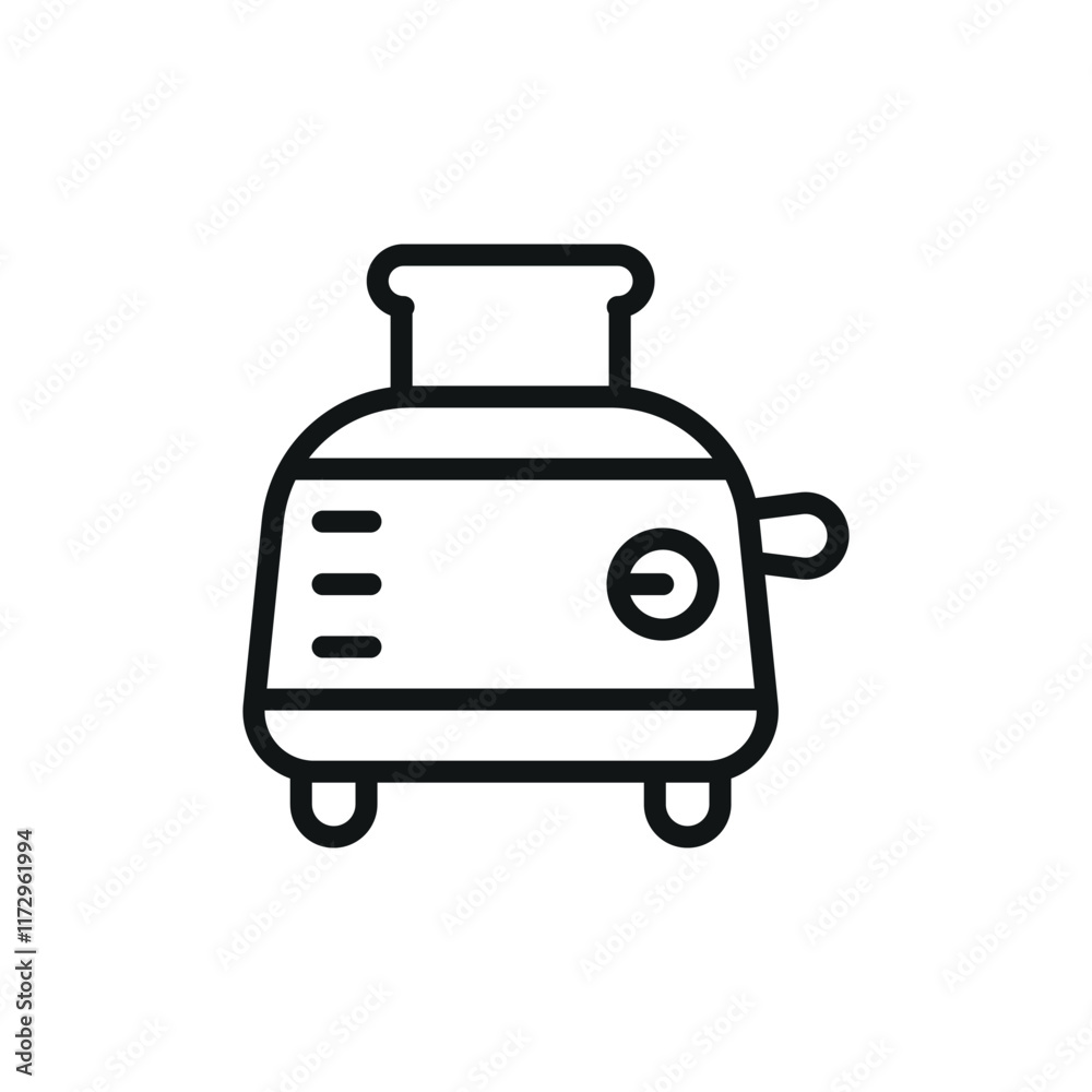 Toaster icon with a sleek and modern design, perfect for enhancing culinary, kitchenware, or lifestyle-themed projects Toaster icon with a sleek and modern design, perfect for enhancing culinary, kitchenware, or lifestyle-themed projects