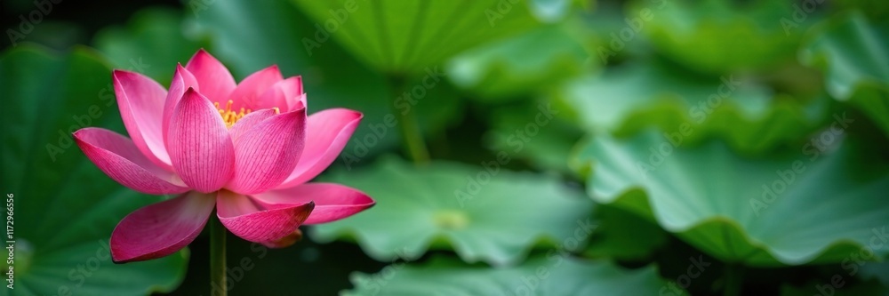 Lotus flower aquatic plant with green water lily leaves, garden, lilies Lotus flower aquatic plant with green water lily leaves, garden, lilies