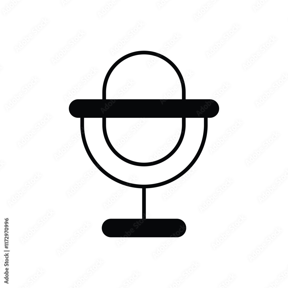 Microphone icon. Computer hardware icon design. vector graphic Microphone icon. Computer hardware icon design. vector graphic