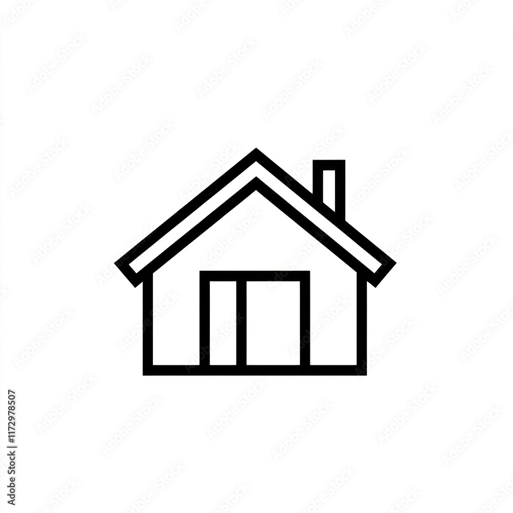 Simple Line Drawing Of A House With A Chimney Simple Line Drawing Of A House With A Chimney
