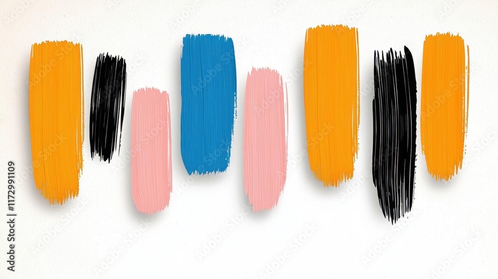 Light pastel brush strokes with calming colors Light pastel brush strokes with calming colors