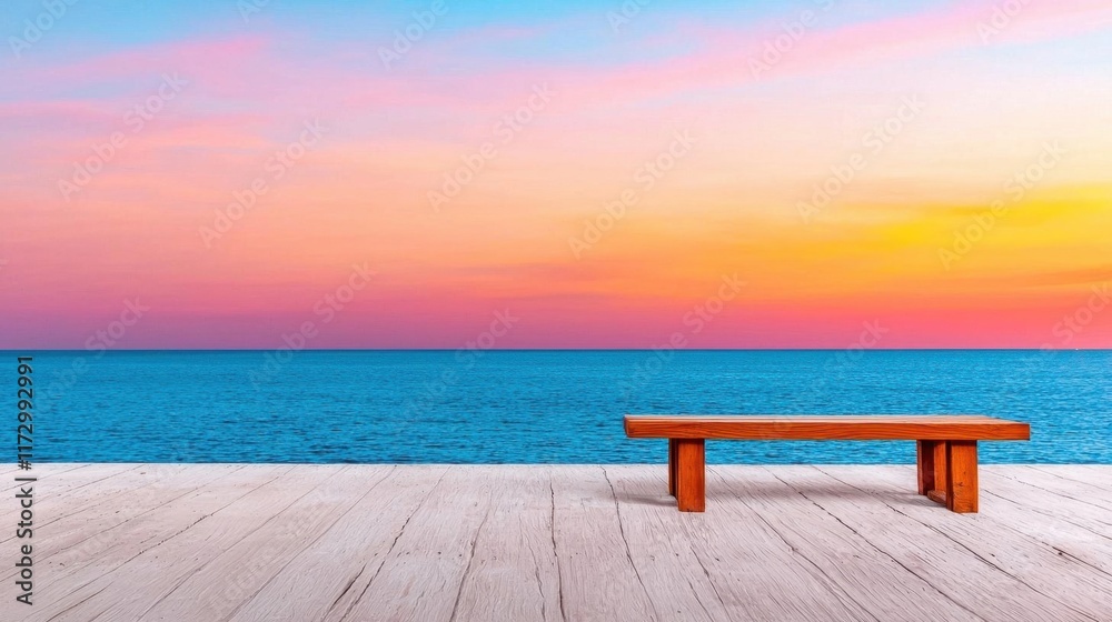 Peaceful sunset gradient in pink and orange hues, calming sky Peaceful sunset gradient in pink and orange hues, calming sky