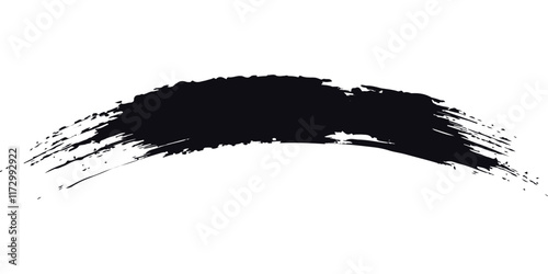 Brush strokes templates, vector grunge paintbrush