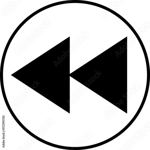 Media control icon. Play fast next stop, forward, rewind symbols. Vector interface  isolated on transparent background. Ui elements. Music player buttons. Video controls. Play