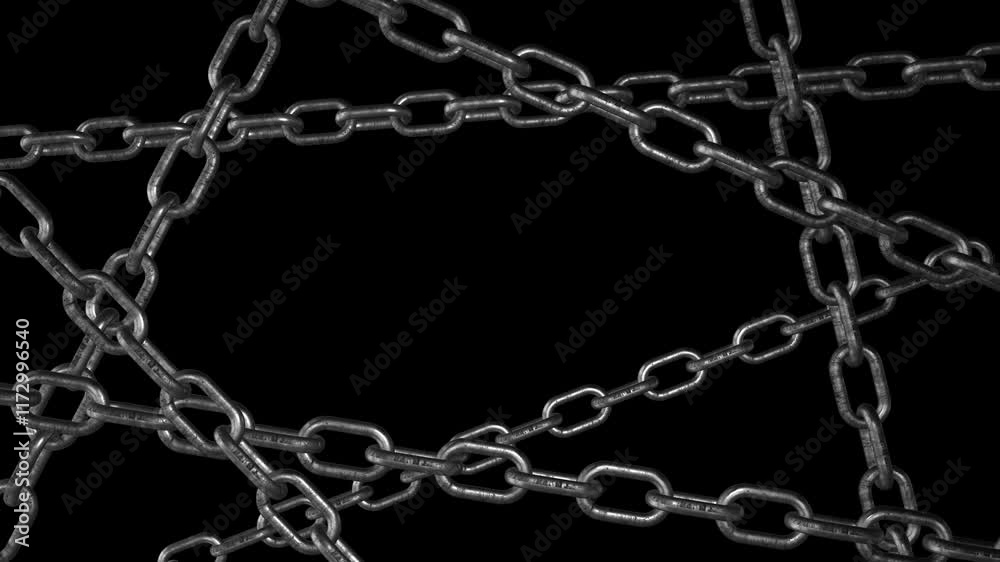 chains animation with alpha channel.