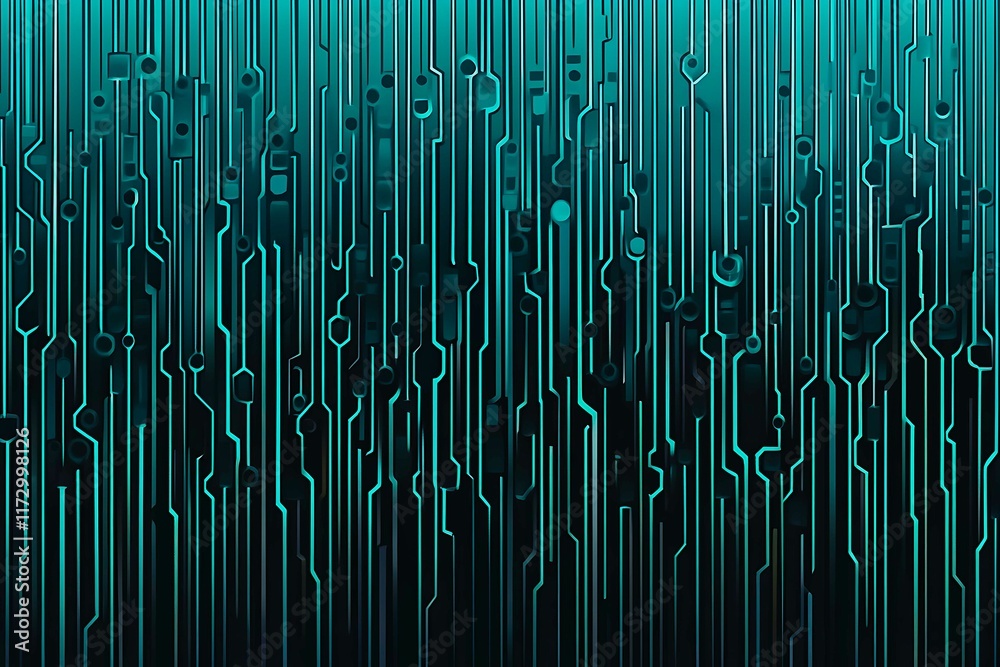 Abstract close-up of a glowing blue digital circuit board, showcasing intricate connections and technological design on a black background.
Abstract close-up of a glowing blue digital circuit board, showcasing intricate connections and technological design on a black background.