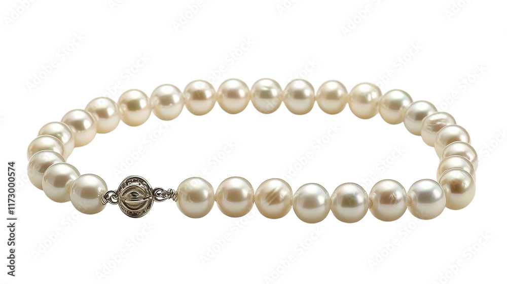 Elegant String of Pearls with Clasp Perfect for Jewelry Displays, Fashion Photography, and Elegant Events. Elegant String of Pearls with Clasp Perfect for Jewelry Displays, Fashion Photography, and Elegant Events.