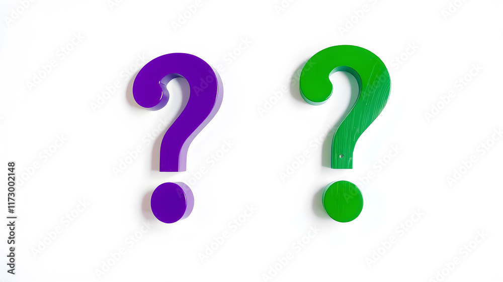 Question marks in front of white background. Generative AI Question marks in front of white background. Generative AI