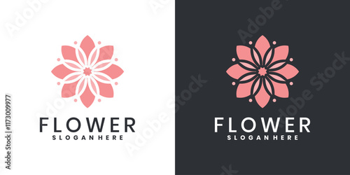 Flower lotus logo design inspiration