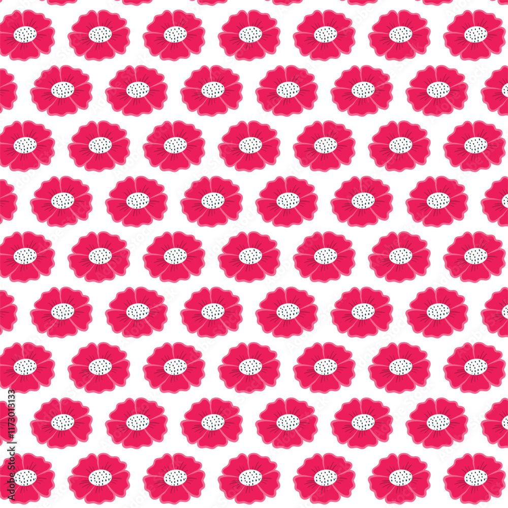 seamless pattern with pink flowers seamless pattern with pink flowers