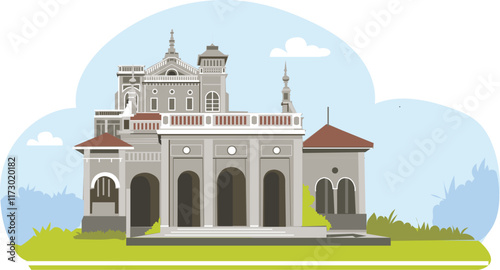 An illustrative guide to Pune's iconic monuments, featuring landmarks like Shaniwar Wada, Aga Khan Palace, and the Pataleshwar Cave Temple photo