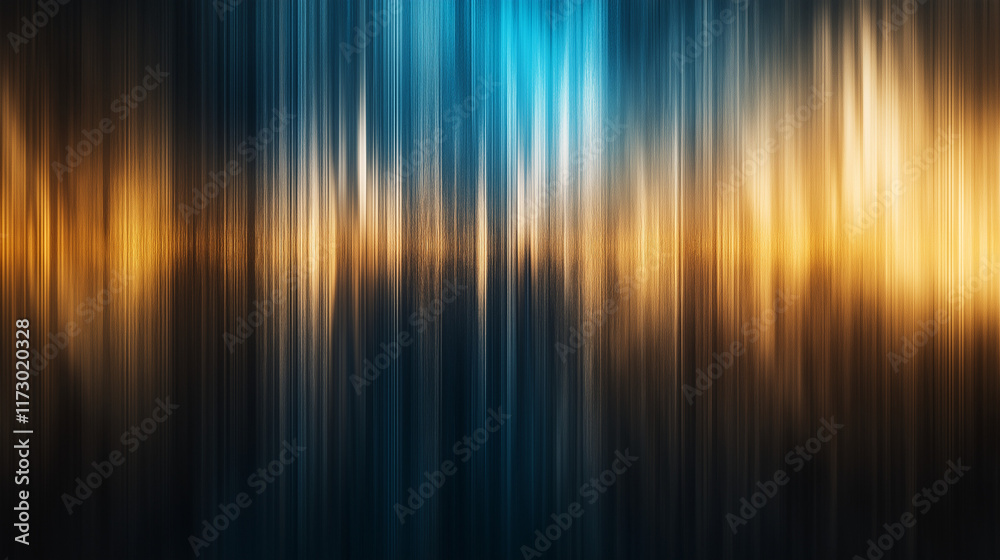 Abstract Vertical Light Streaks with Blue and Gold Gradient Abstract Vertical Light Streaks with Blue and Gold Gradient
