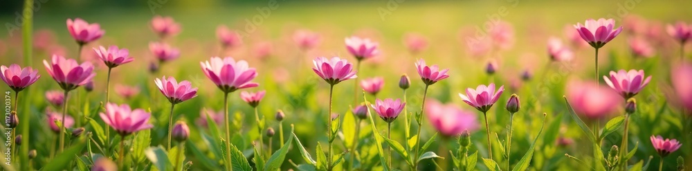 scattered pink centaurium erythraea flowers in the wild, field, flower arrangement, meadow flowers scattered pink centaurium erythraea flowers in the wild, field, flower arrangement, meadow flowers