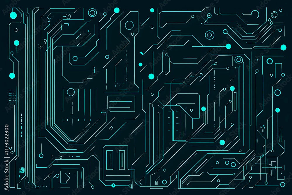 Abstract close-up of a glowing blue digital circuit board, showcasing intricate connections and technological design on a black background.
Abstract close-up of a glowing blue digital circuit board, showcasing intricate connections and technological design on a black background.