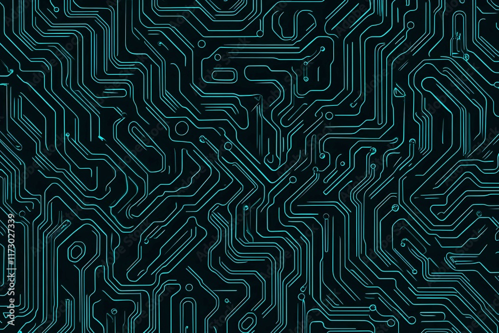 Abstract close-up of a glowing blue digital circuit board, showcasing intricate connections and technological design on a black background.
Abstract close-up of a glowing blue digital circuit board, showcasing intricate connections and technological design on a black background.