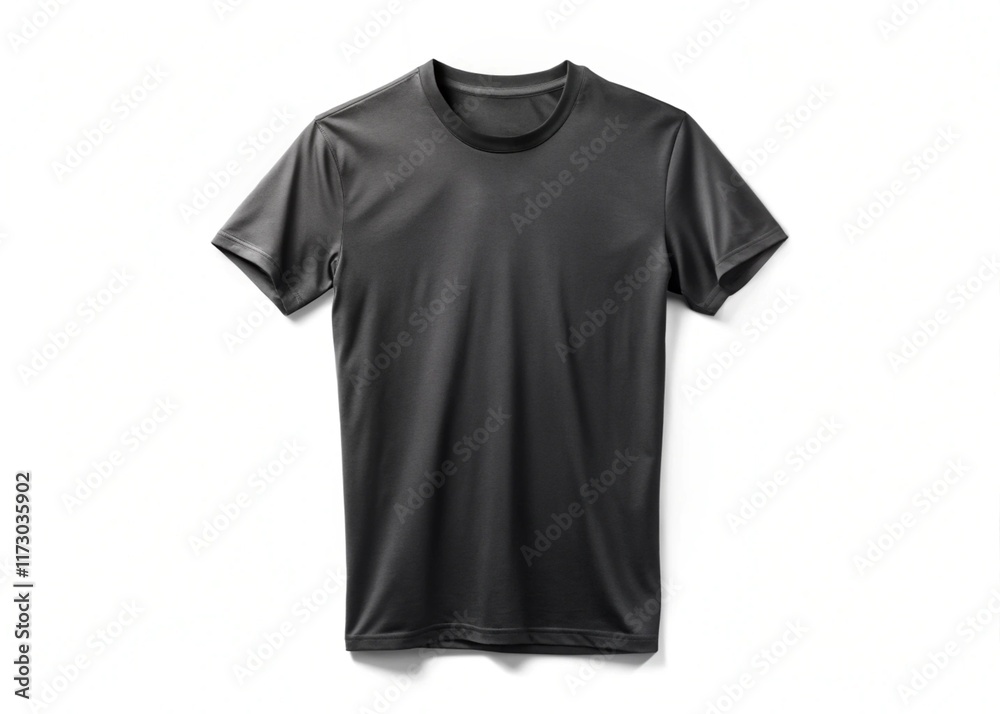 black t shirt isolated